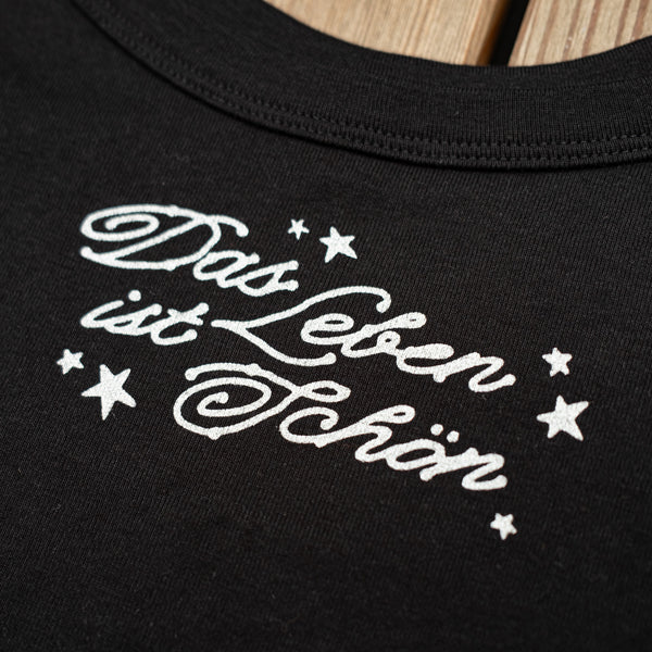 Ripp-Top mit Glitzerprint