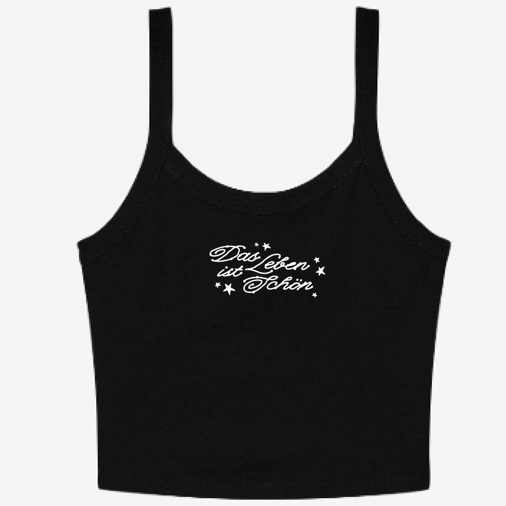 Ripp-Top mit Glitzerprint