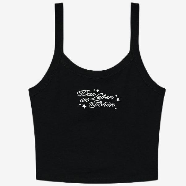 Ripp-Top mit Glitzerprint